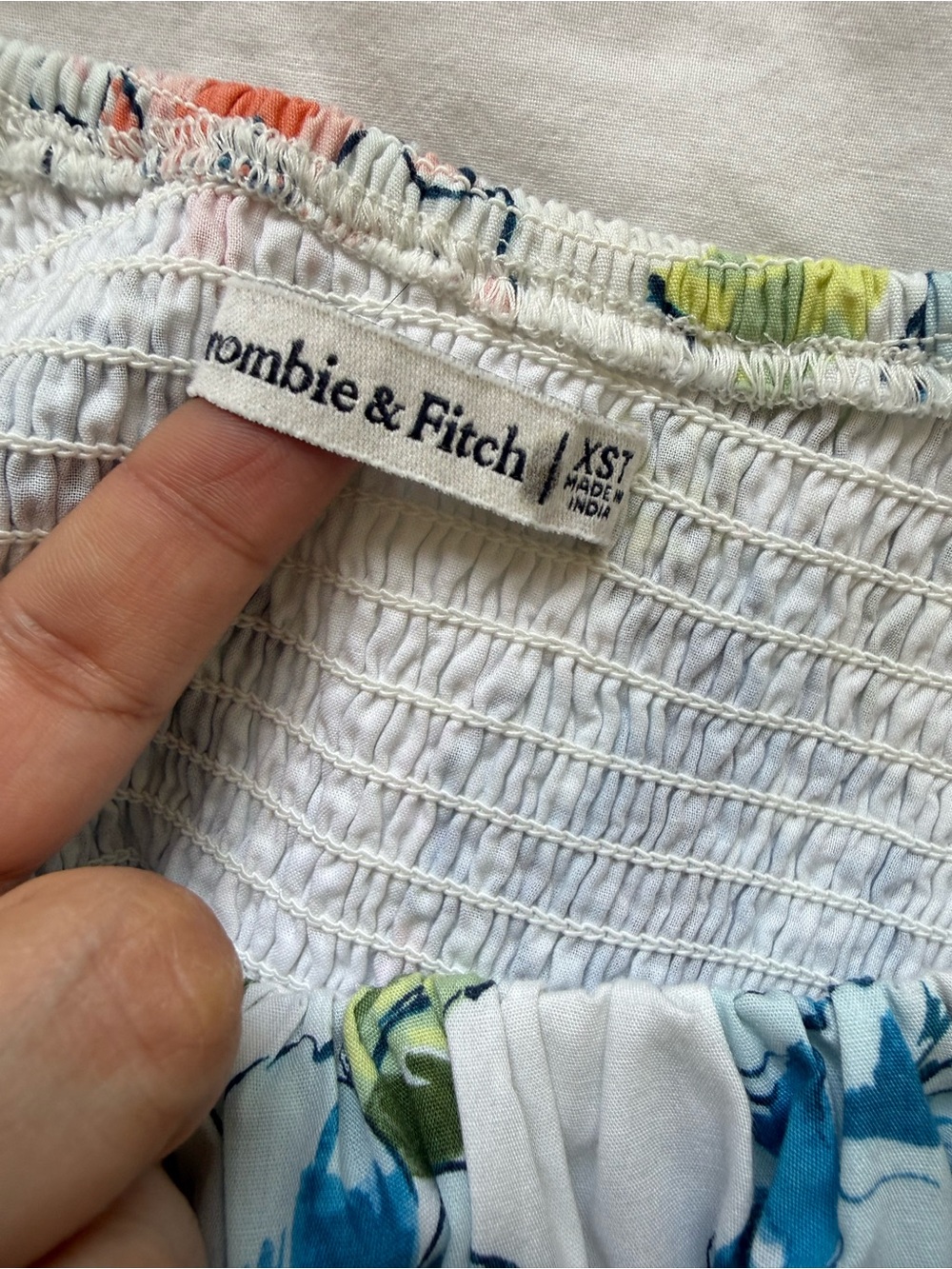 Abercrombie & Fitch Ruched Puff Sleeve Mini Dress Size XS Tall - Picture 15 of 15